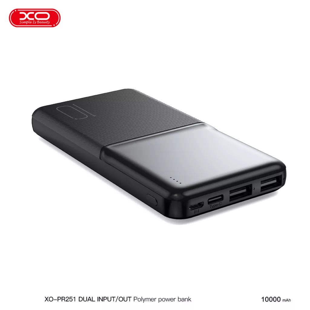 پاوربانک ایکس او مدل PR251 ظرفیت 10000 میلی آمپر ساعت