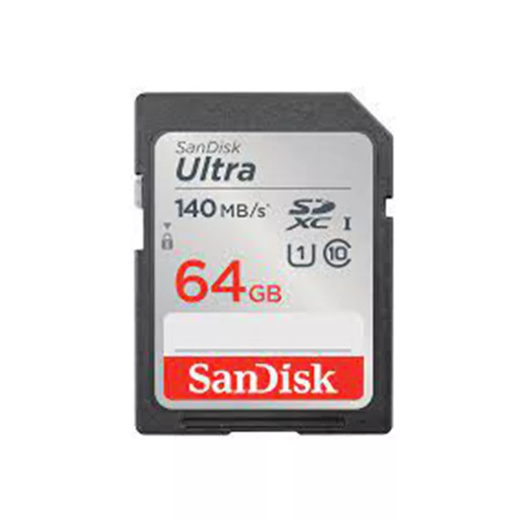 کارت حافظه SDXC سن دیسک مدل Ultra کلاس 10 استاندارد UHS-I U1 سرعت 140MBps ظرفیت 64 گیگابایت