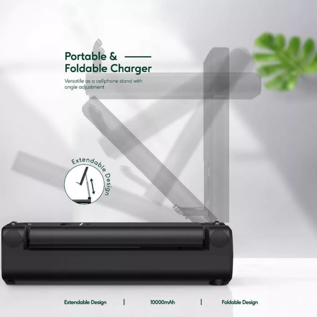 شارژر همراه گرین لاین مدل PoFold ظرفیت 10000 میلی‌آمپر ساعت