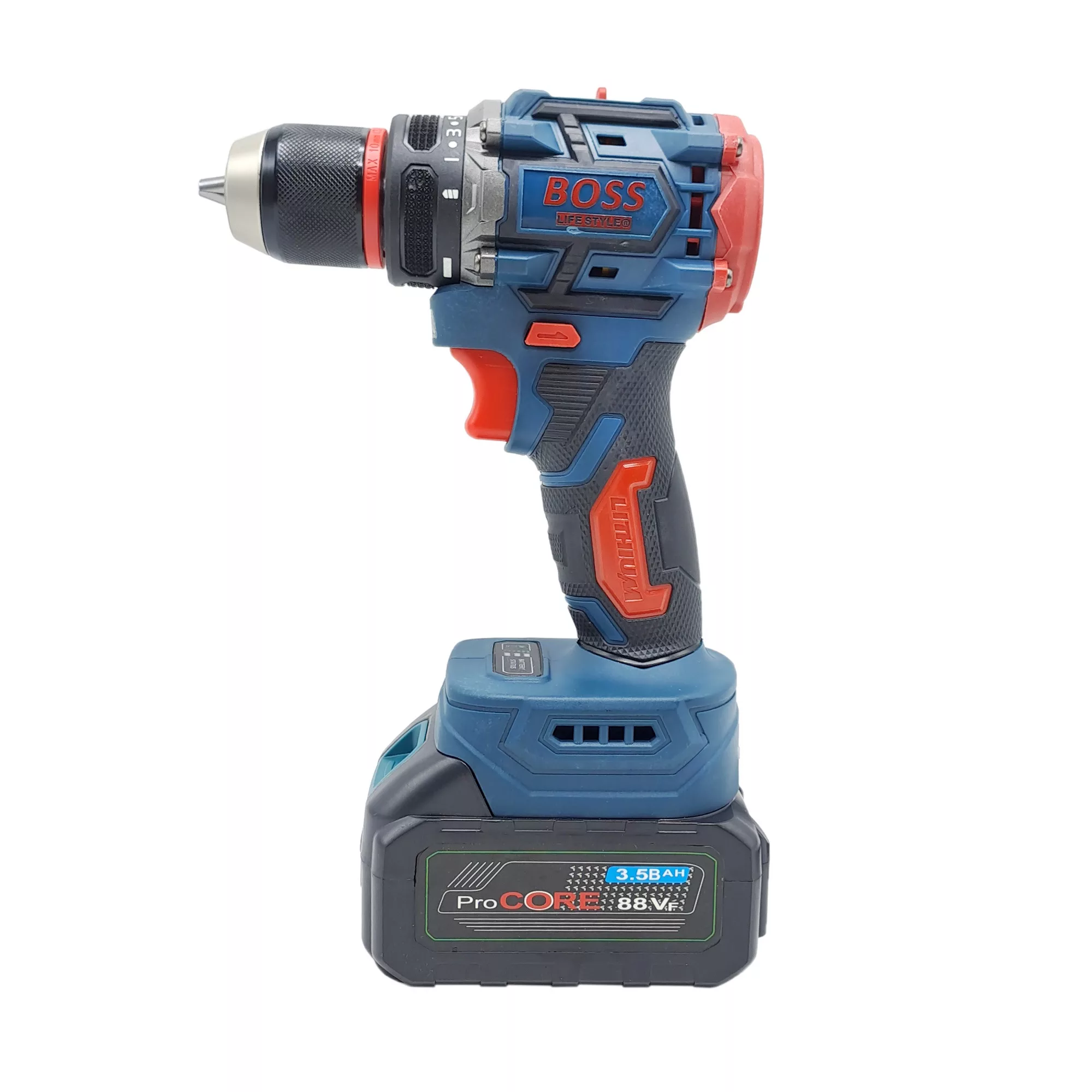 مجموعه 28 عددی دریل پیچ گوشتی شارژی صنعتی باس مدل براشلس کد 88VF