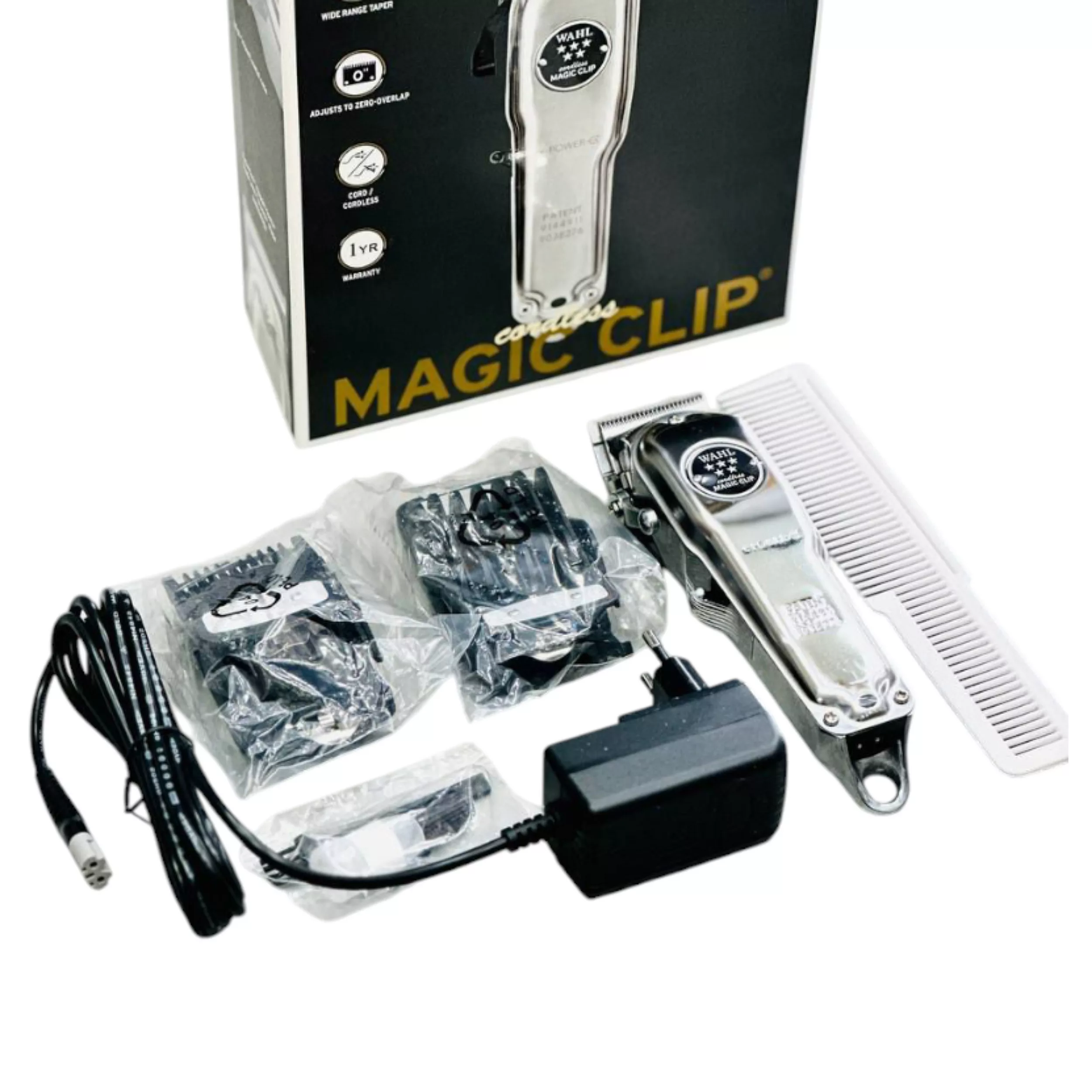 ماشین اصلاح موی سر و صورت وال پروفشنال مدل Wahl Cordless Magic Clip Metal Edition