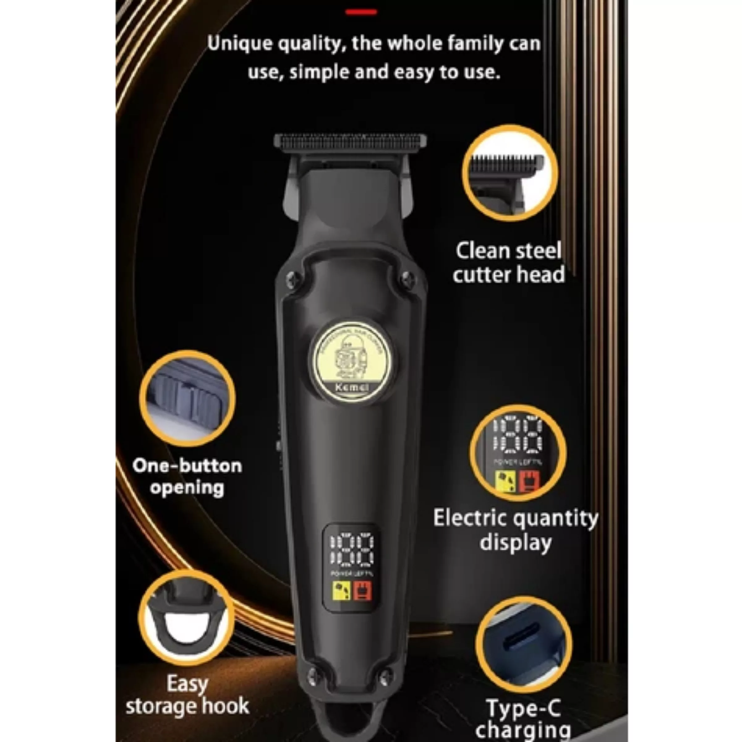 ماشین اصلاح موی سر و صورت کیمی مدل KM-2371