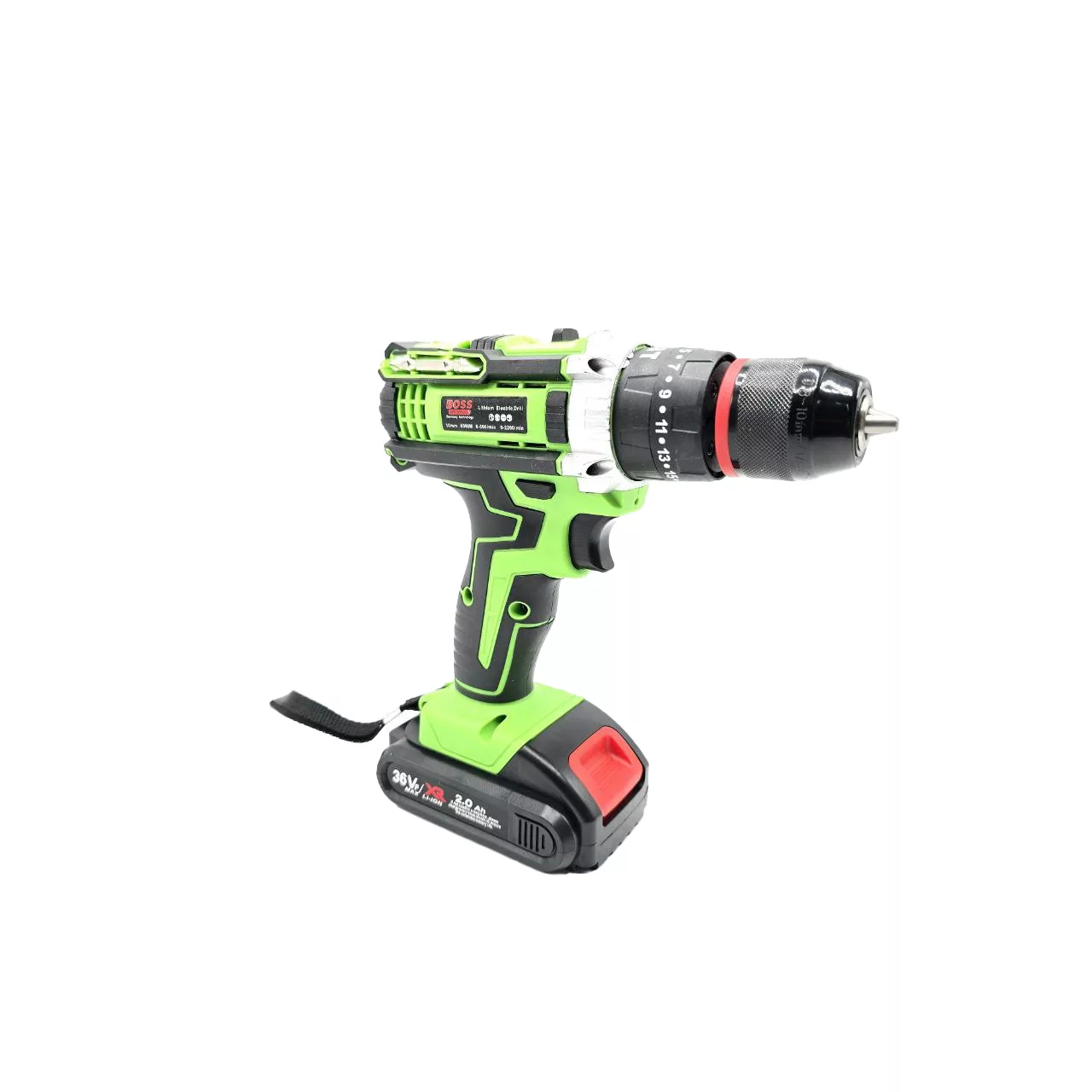 مجموعه 28 عددی دریل شارژی چکشی 36 ولت سه نظام 10 میلیمتر باس مدل Bs36v