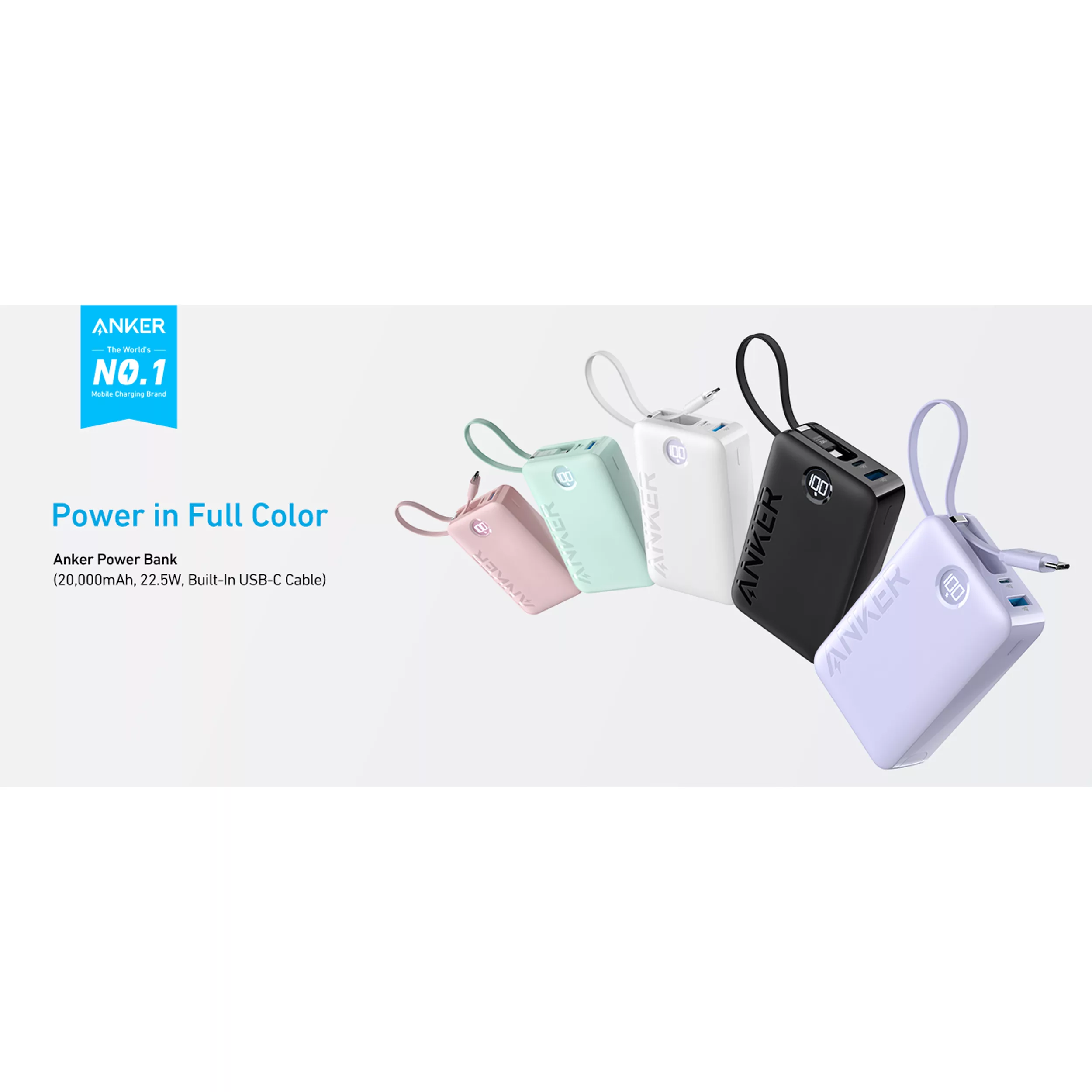 پاوربانک انکر مدل A1647H11 ظرفیت 20000 میلی آمپر ساعت