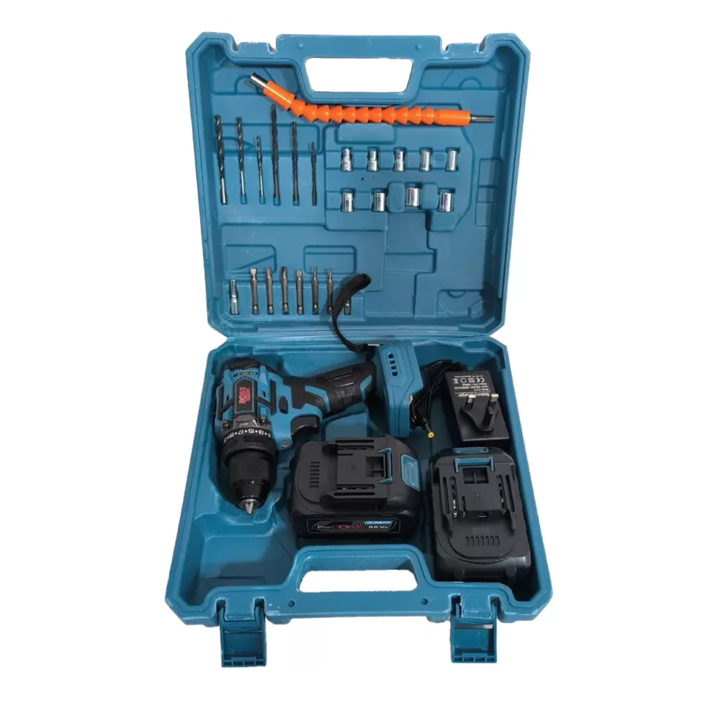 مجموعه 30 عددی دریل شارژی باس مدل 88V-Dual Battery-brushless