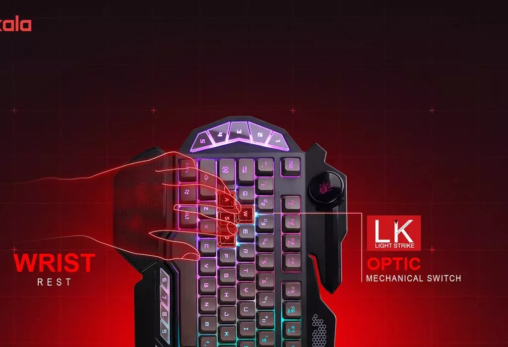 کیبورد مخصوص بازی ای فورتک مدل B314