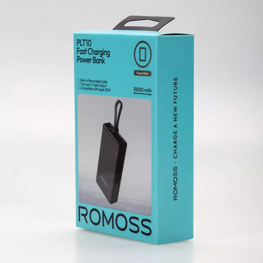 پاوربانک روموس مدل PLT10-172 ظرفیت 10000میلی آمپرساعت