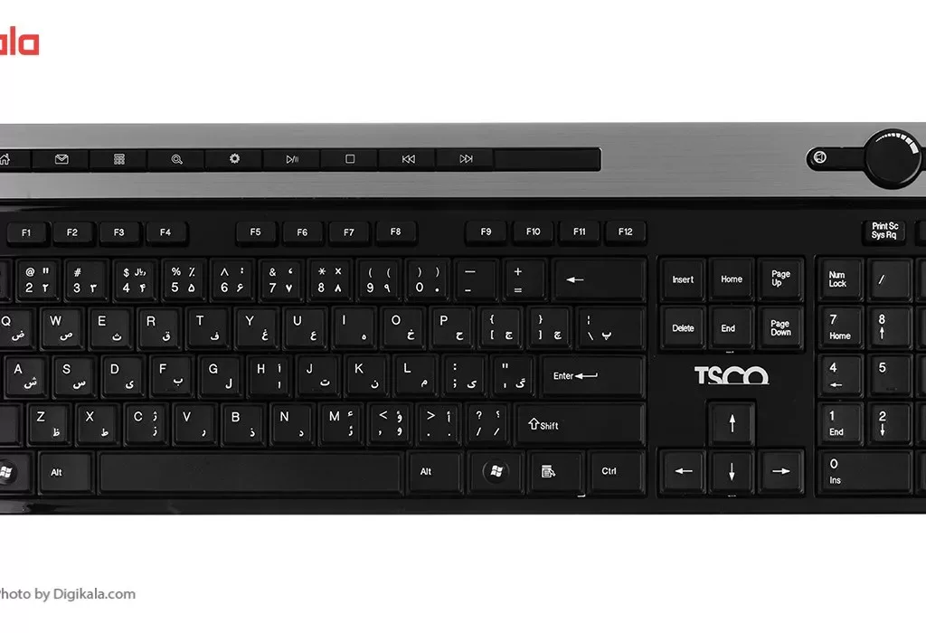 کیبورد بی سیم تسکو مدل TKM7106W همراه با موس بی‌سیم