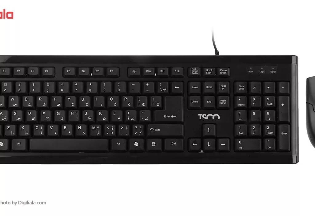 کیبورد و ماوس تسکو مدل TKM 8050، سوییچ ممبران، Full-Size