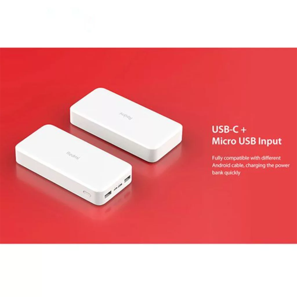 پاوربانک مدل REdMI PB200LZM ظرفیت 20000 میلی آمپر ساعت