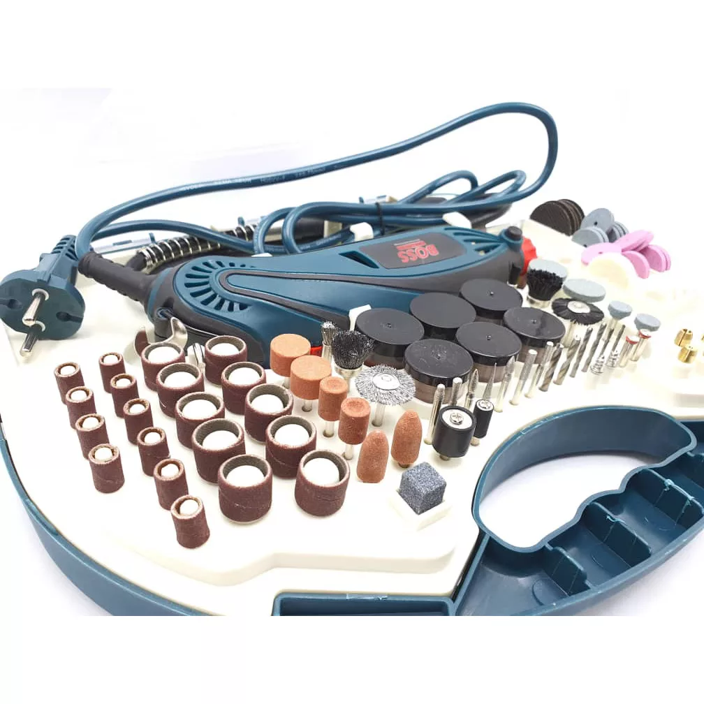 مجموعه 215 عددی فرز انگشتی مینیاتوری و حکاکی باس مدل DIE-GRINDER