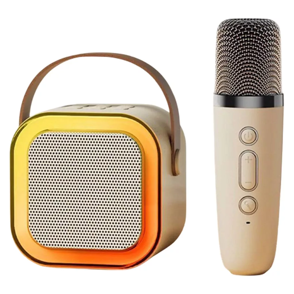 اسپیکر بلوتوثی قابل حمل مدل KARAOKE به همراه میکروفن
