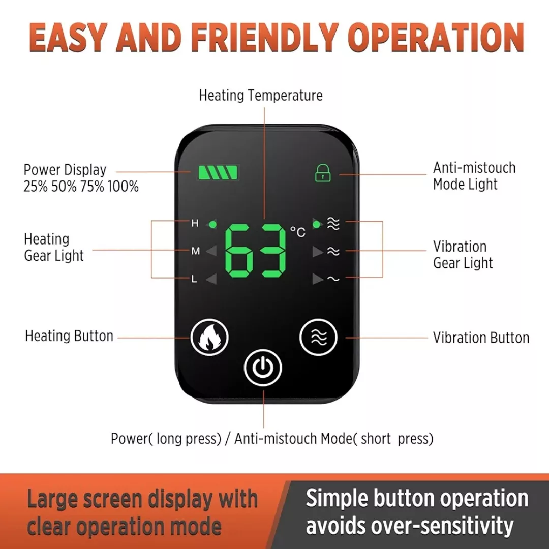 ماساژور برقی زانو و شانه مدل heated vibration