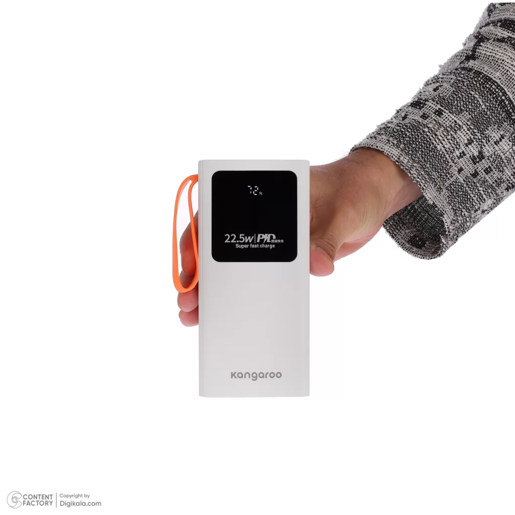 پاوربانک کانگورو مدل K-22 ظرفیت 20000 میلی‌آمپر ساعت