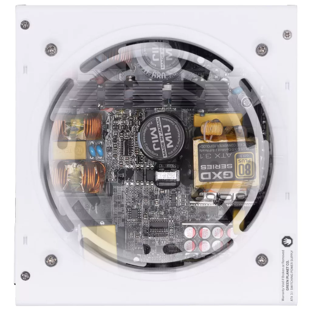 منبع تغذیه کامپیوتر 1000W وات گرین مدل GP1000B-GXD White (ATX 3.1)