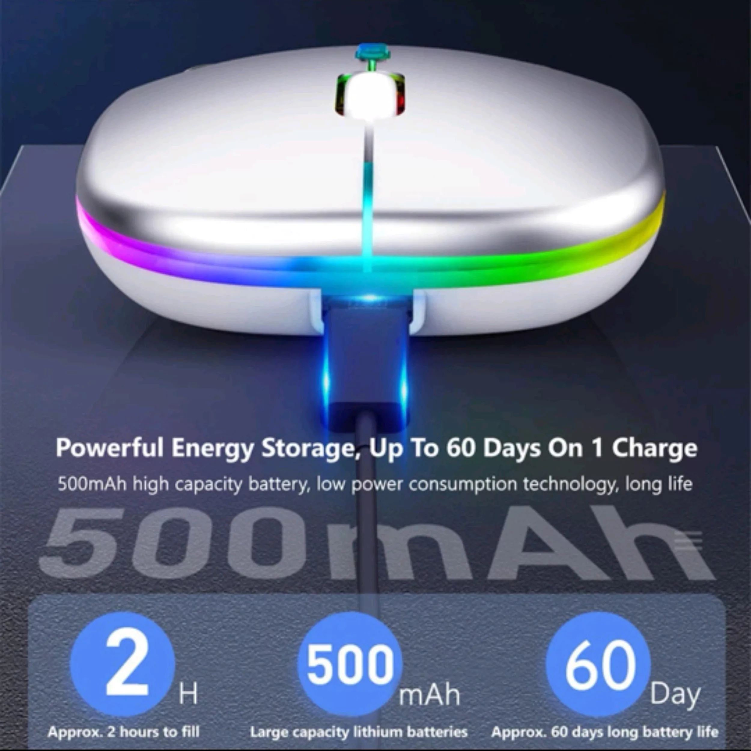 ماوس بی سیم مدل Silent RGB