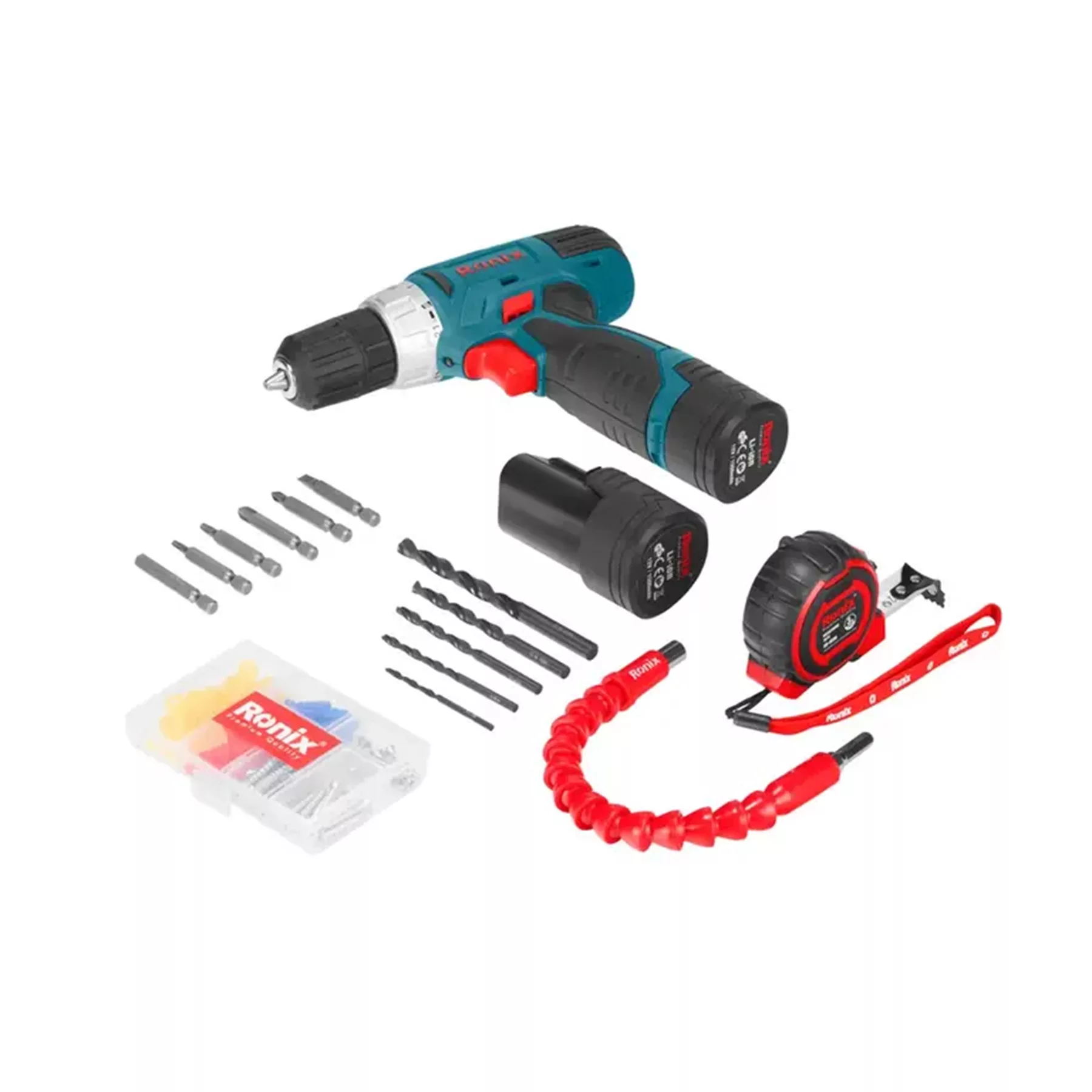 مجموعه 19 عددی پیچ گوشتی شارژی رونیکس مدل RS-8012