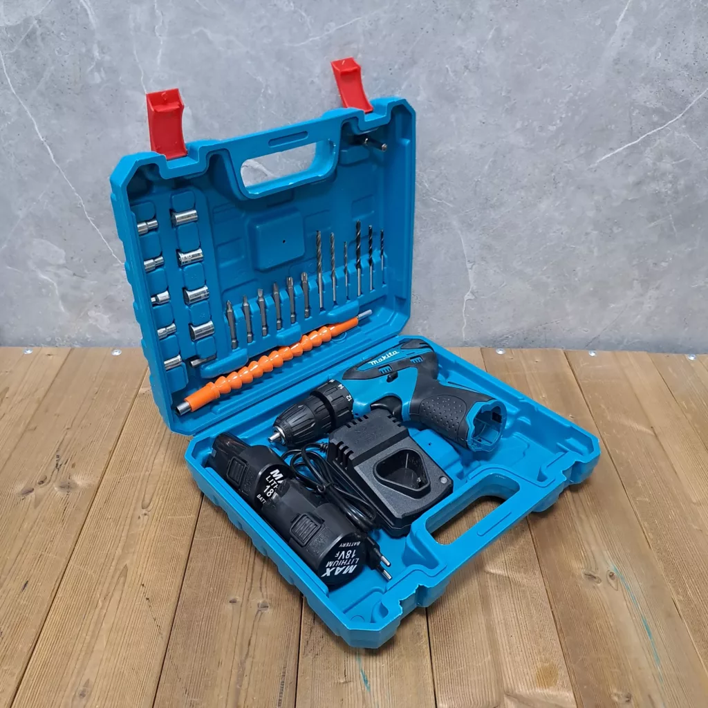 مجموعه 28 عددی دریل پیچ گوشتی شارژی صنعتی ماکیتا مدل MAX کد 02