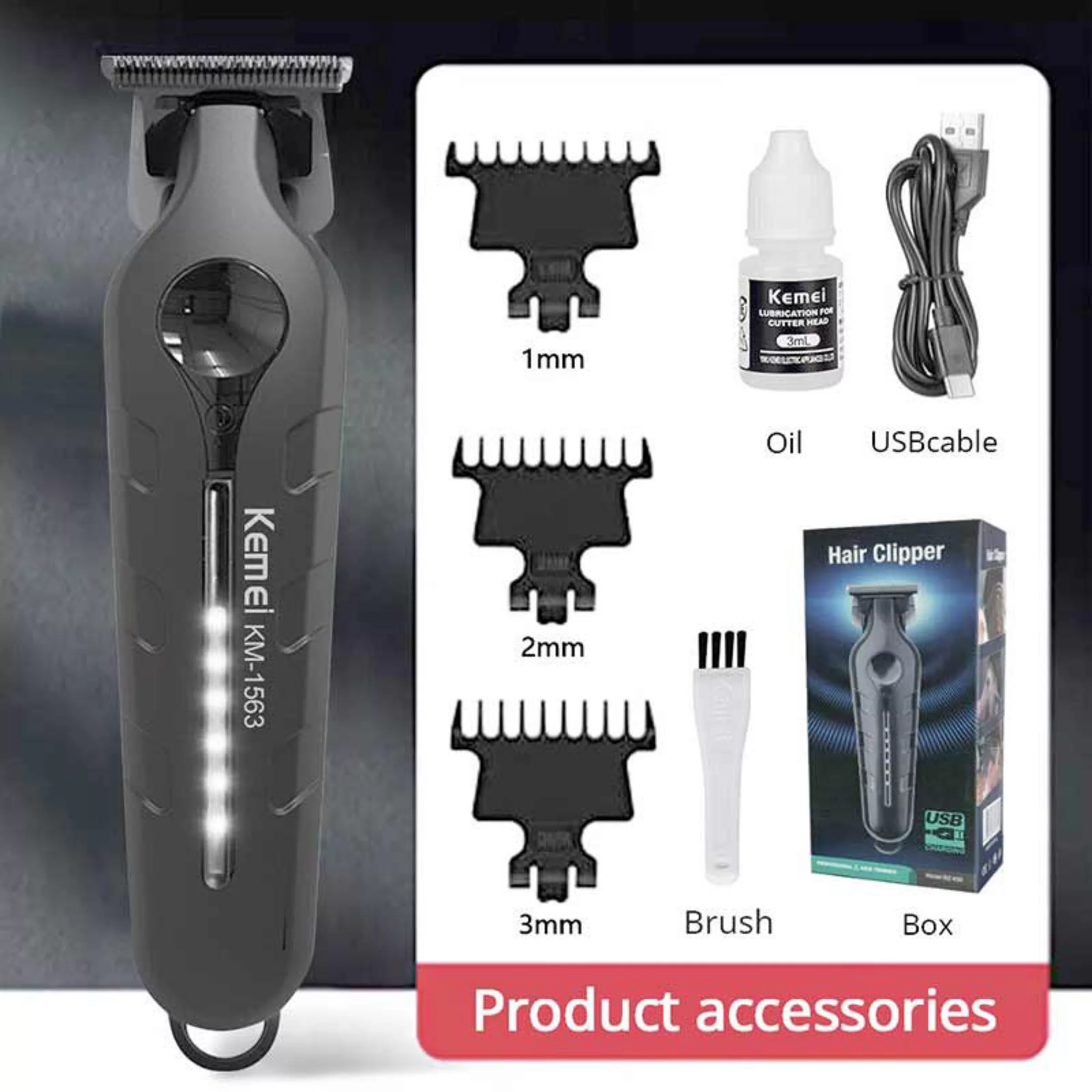 ماشین اصلاح موی سر و صورت کیمی مدل KM-1563