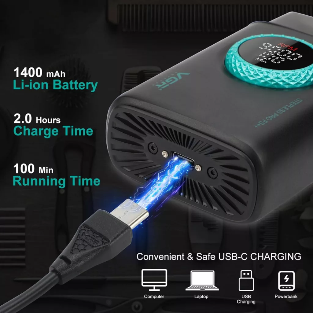 ست ماشین اصلاح موی صورت و بدن شارژی وی جی ار مدل v-378