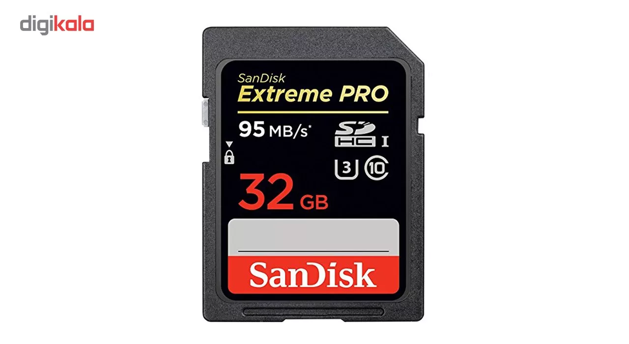 کارت حافظه SDHC سن دیسک مدل Extreme Pro استاندارد UHS-I U3 کلاس 10 سرعت 95MBps ظرفیت 32 گیگابایت