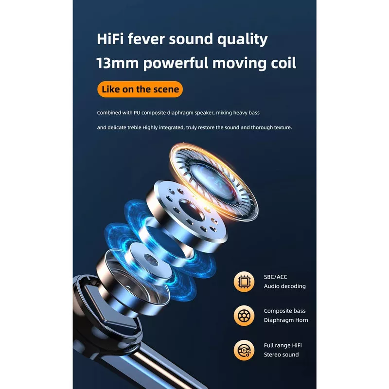 هدفون بلوتوثی مدل M10 V5.3 Touch version B