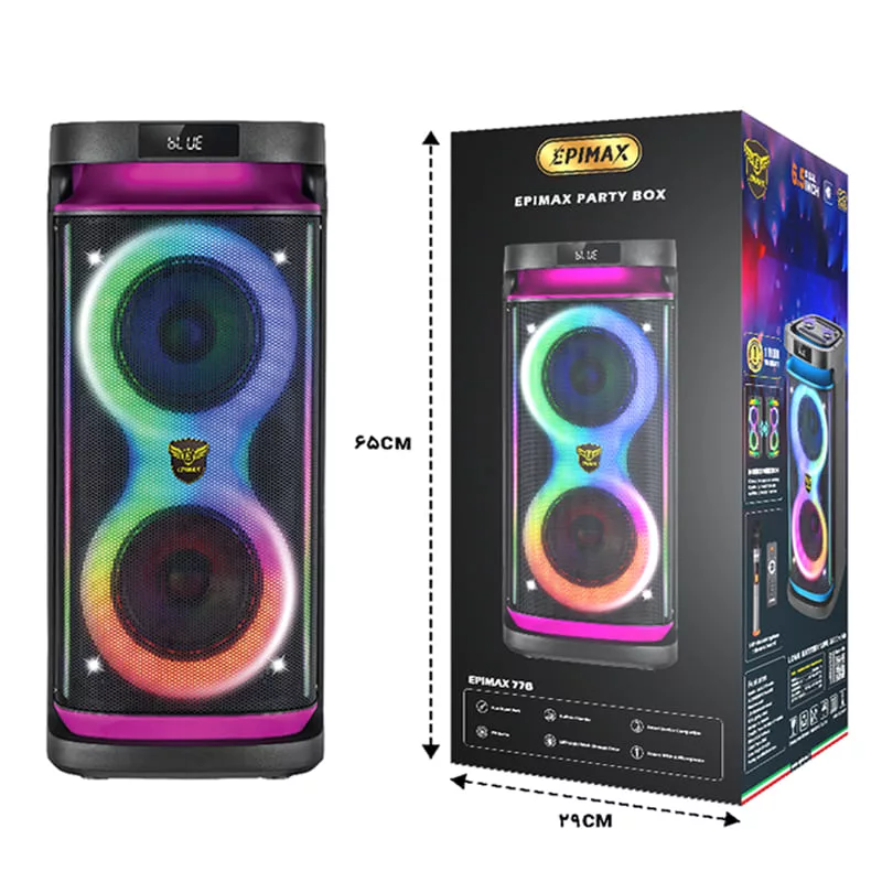 اسپیکر قابل حمل اپی مکس مدل EPIMAX PARTY BOX-776