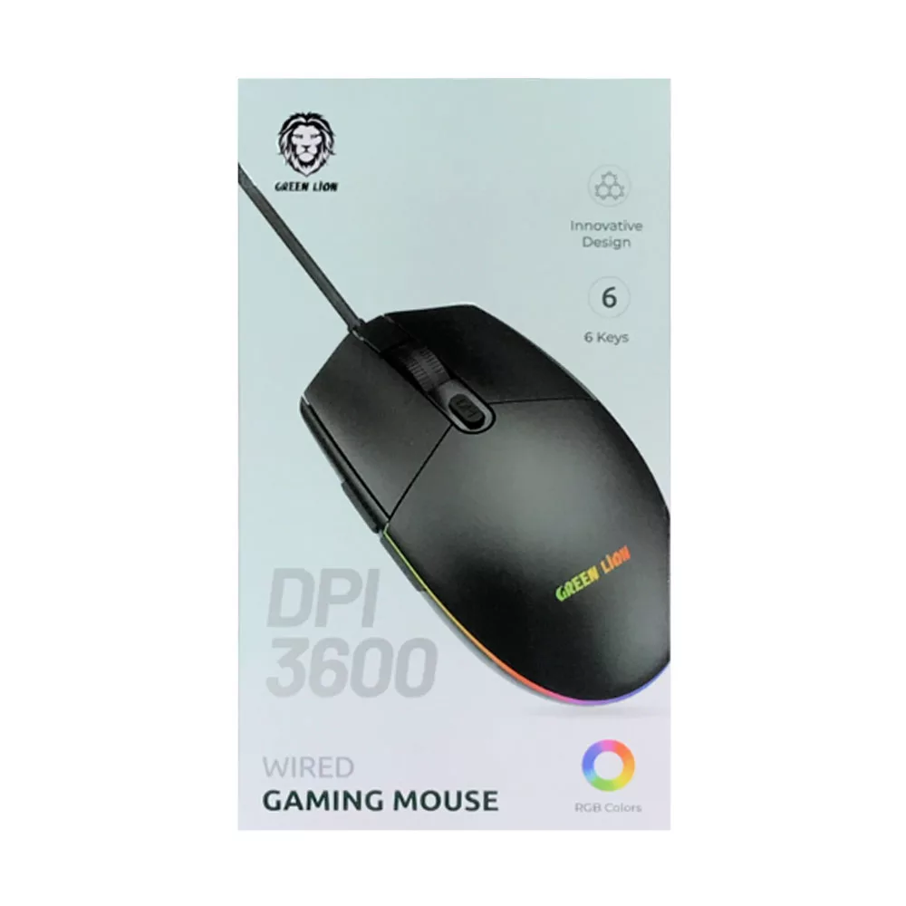 ماوس گرین لاین مدل Wired Gaming