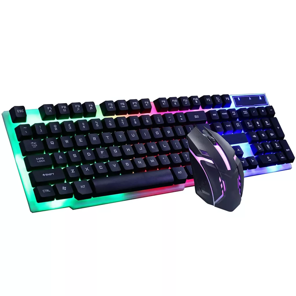 کیبورد و ماوس گیمینگ لایماید مدل GTX-300، سوئیچ ممبران، Full-size، نورپردازی LED RGB