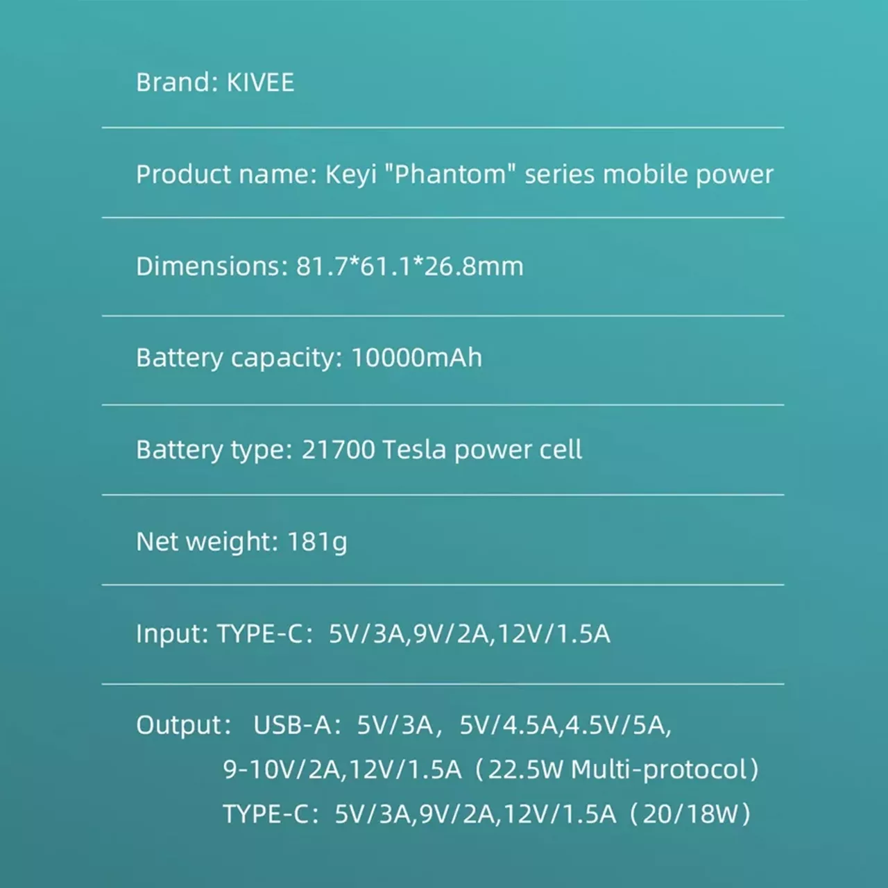 پاوربانک کووی مدل PT56 pro ظرفیت 10000 میلی آمپر ساعت