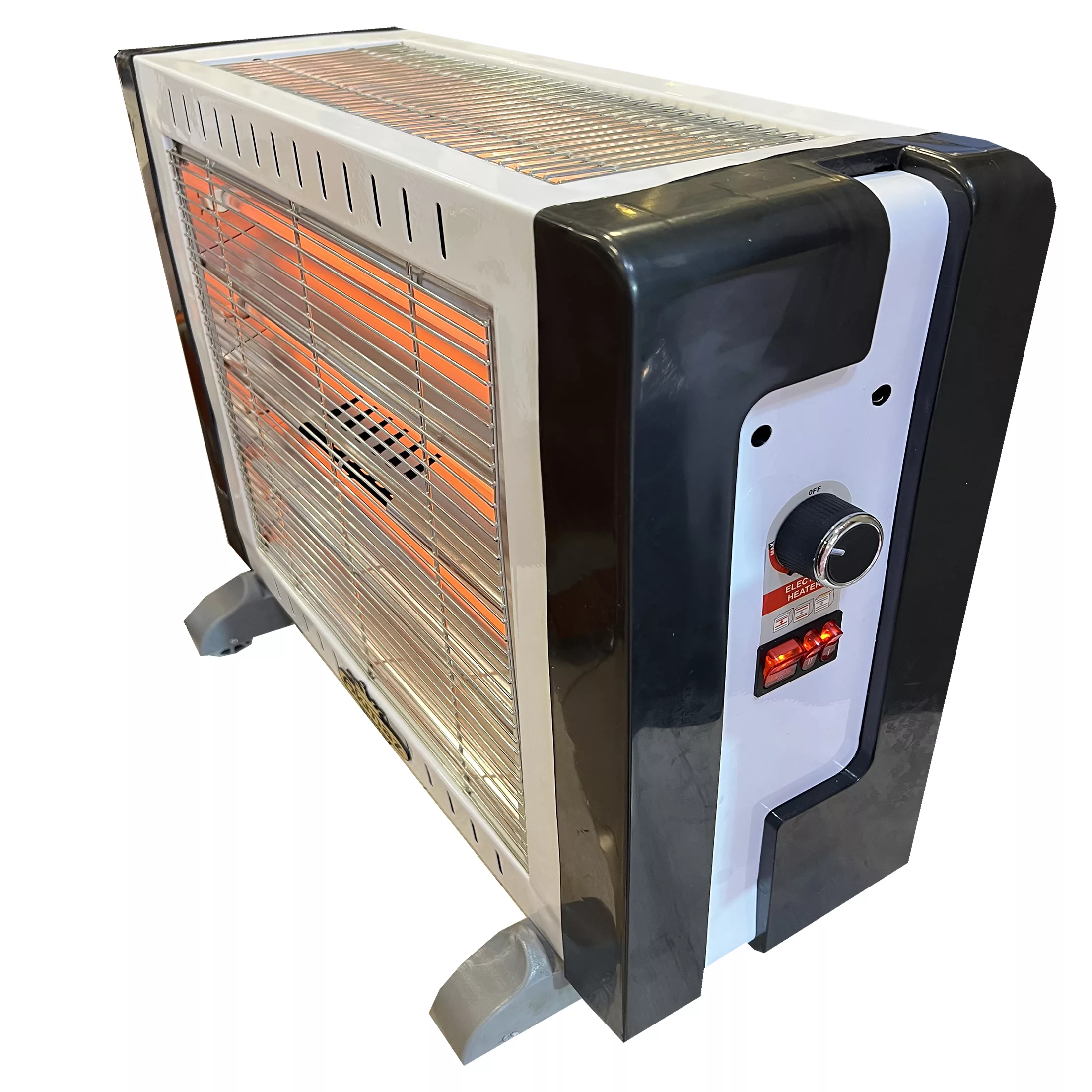 بخاری برقی آکماز مدل 6 شعله فن دار چرخ دار