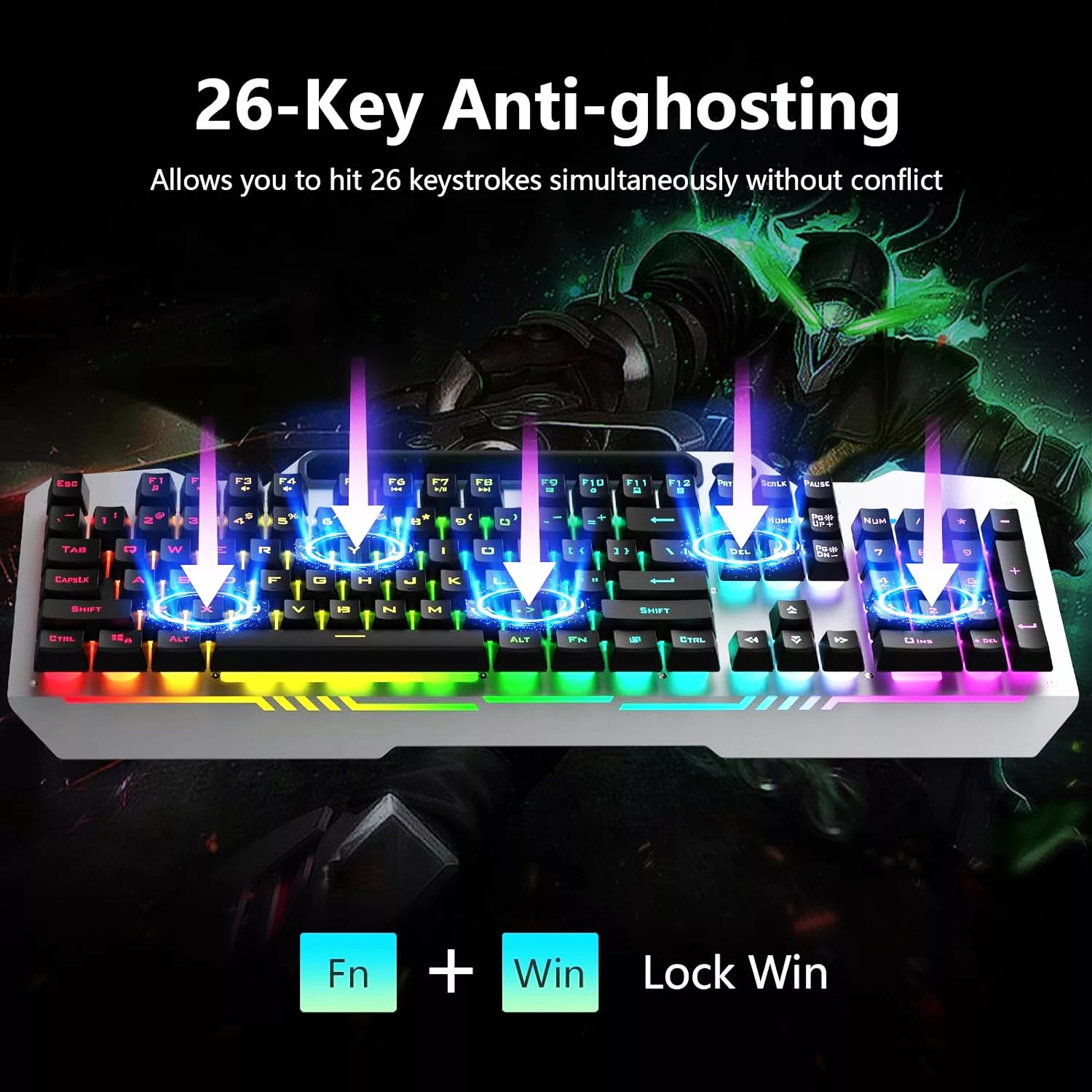 کیبورد و ماوس مخصوص بازی آئولا مدل Wind T102