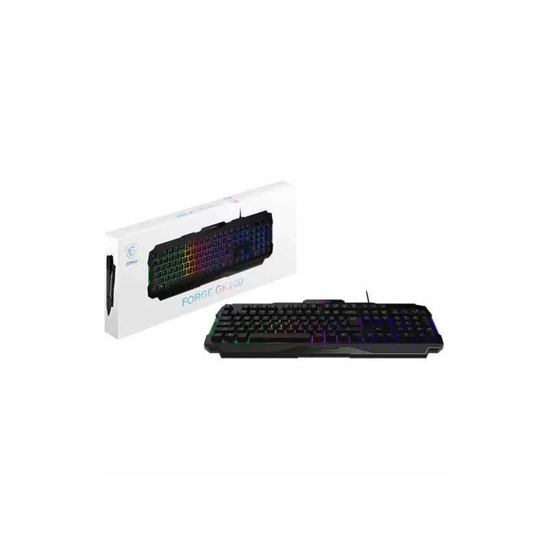 کیبورد گیمینگ ام اس آی مدل FORGE GK100 WIRED