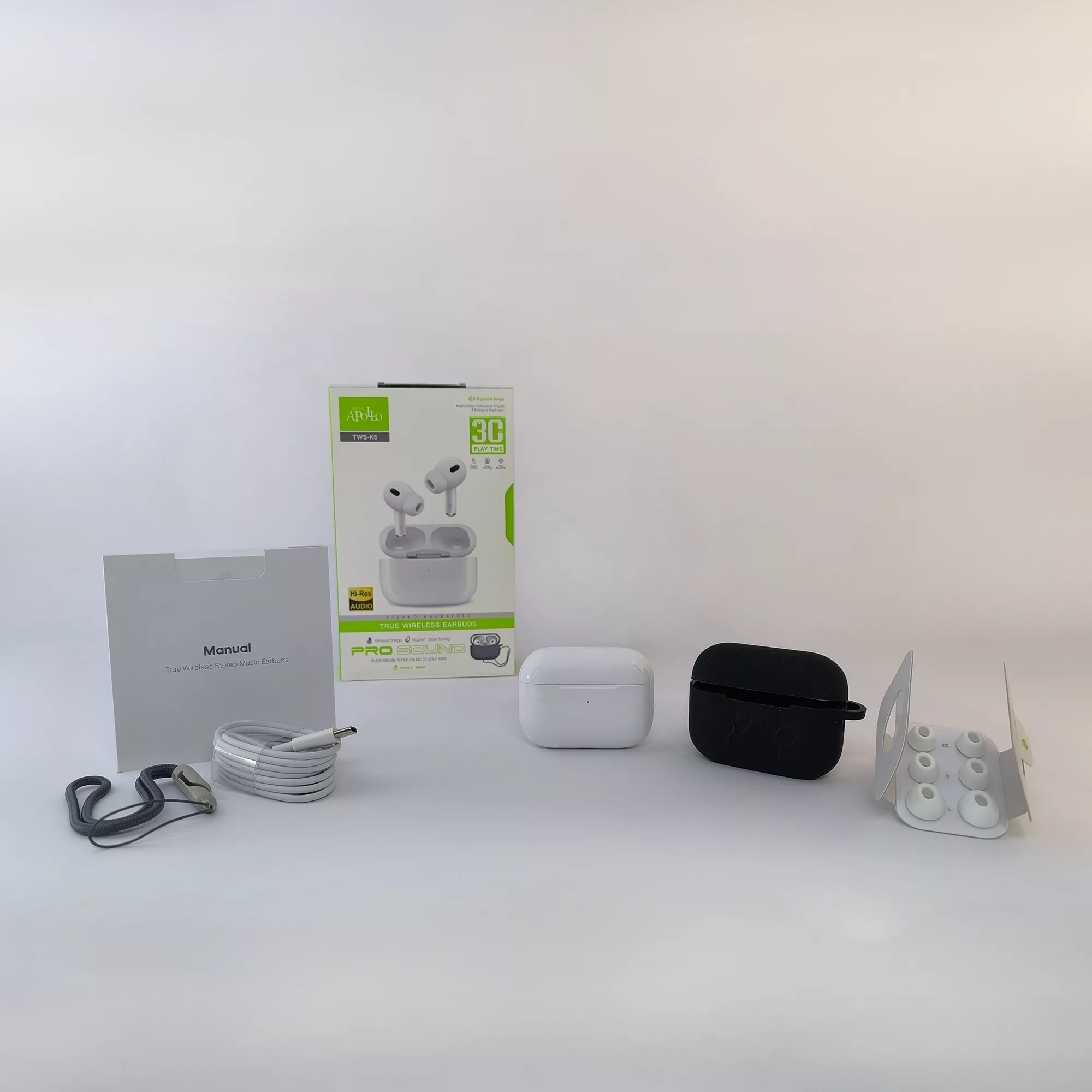 هدفون بلوتوثی موزیک آپولو مدل PROGENK5 به همراه کاور سیلیکونی