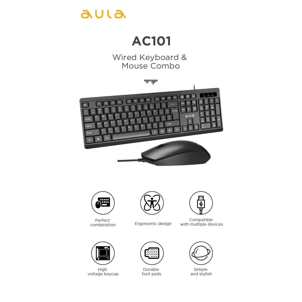 کیبورد و ماوس آئولا مدل ac101