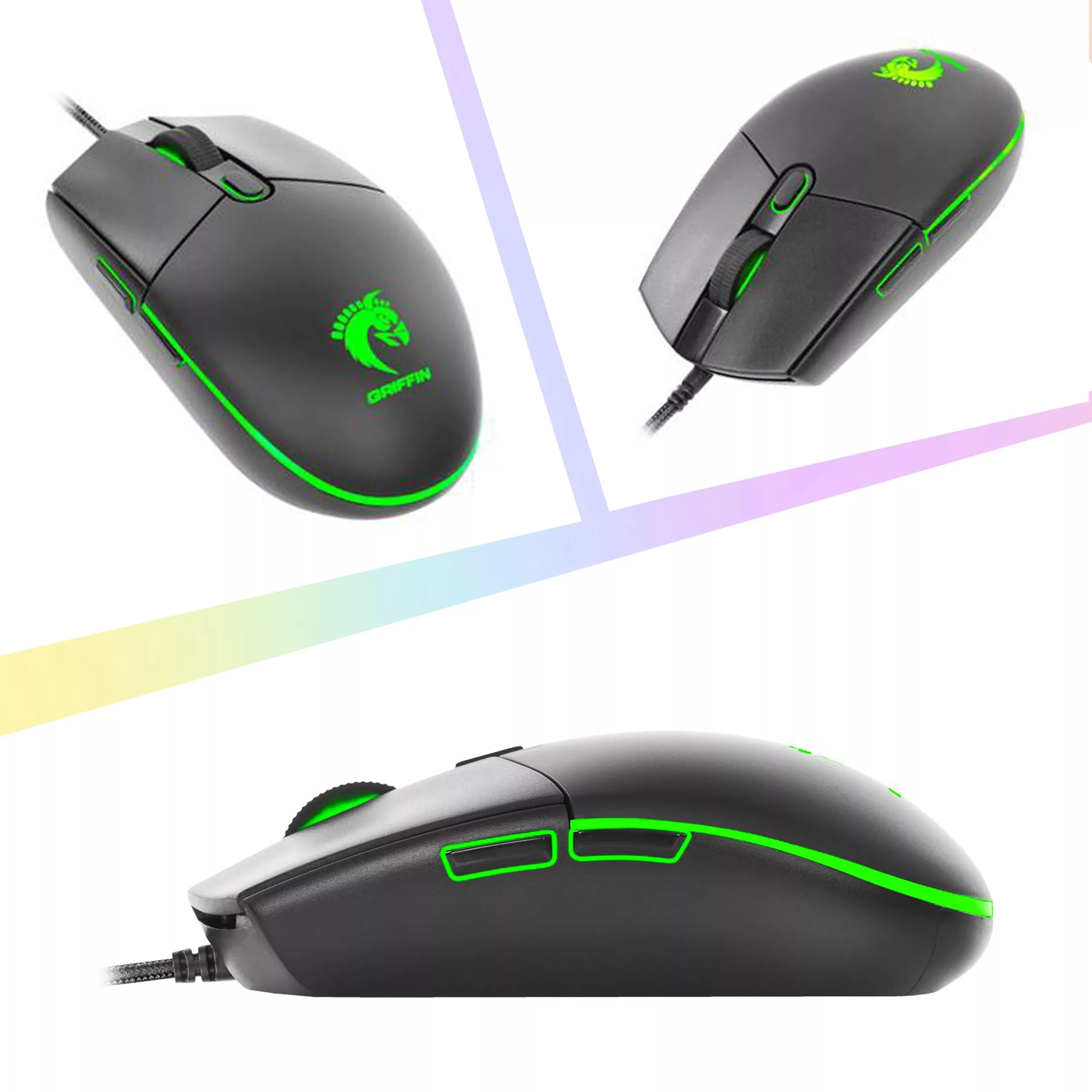 ماوس مخصوص بازی گرین مدل GM603-RGB