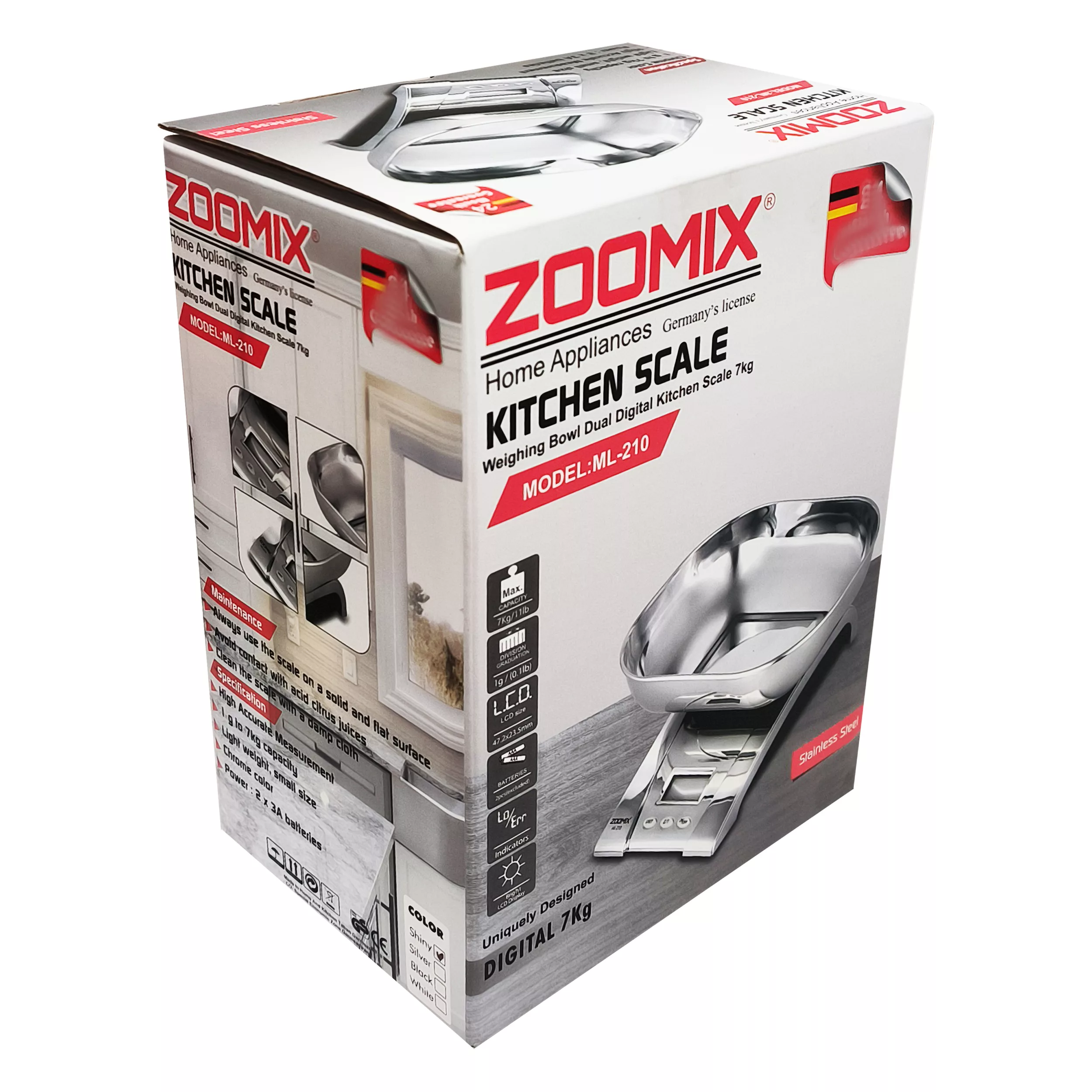 ترازوی آشپزخانه زومیکس مدل ML-210