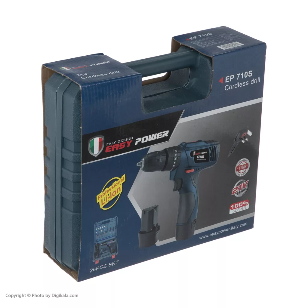 مجموعه 27 عددی دریل پیچ گوشتی ایزی پاور مدل EP710S