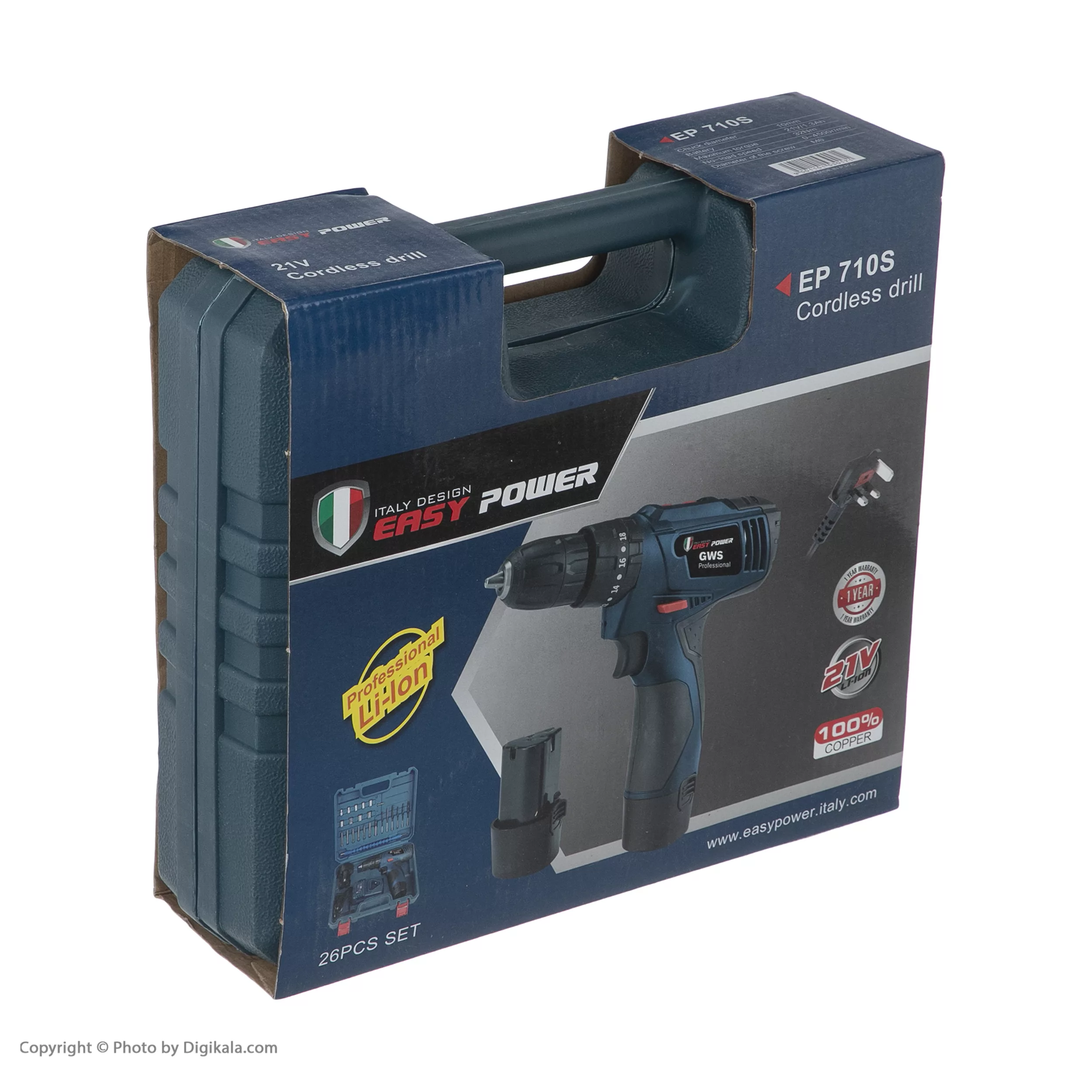 مجموعه 27 عددی دریل پیچ گوشتی ایزی پاور مدل EP710S