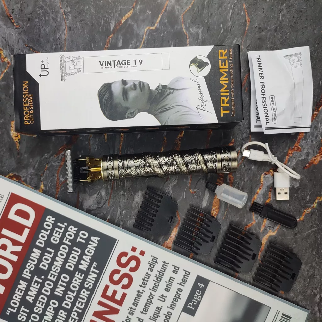 ماشین اصلاح موی سر و صورت وینتیج مدل T9 Upgrade plus