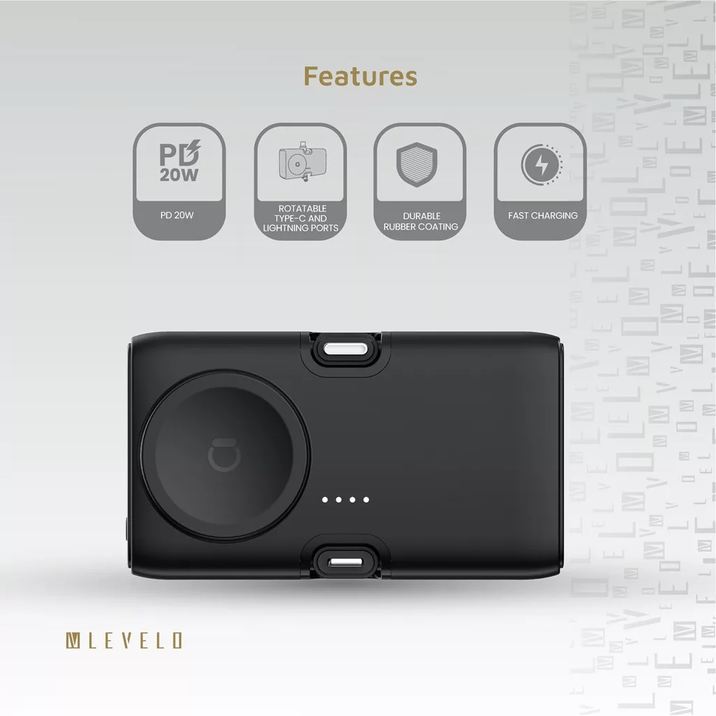 پاور بانک لولو مدل Nova mini portable ظرفیت 5000 میلی آمپر ساعت