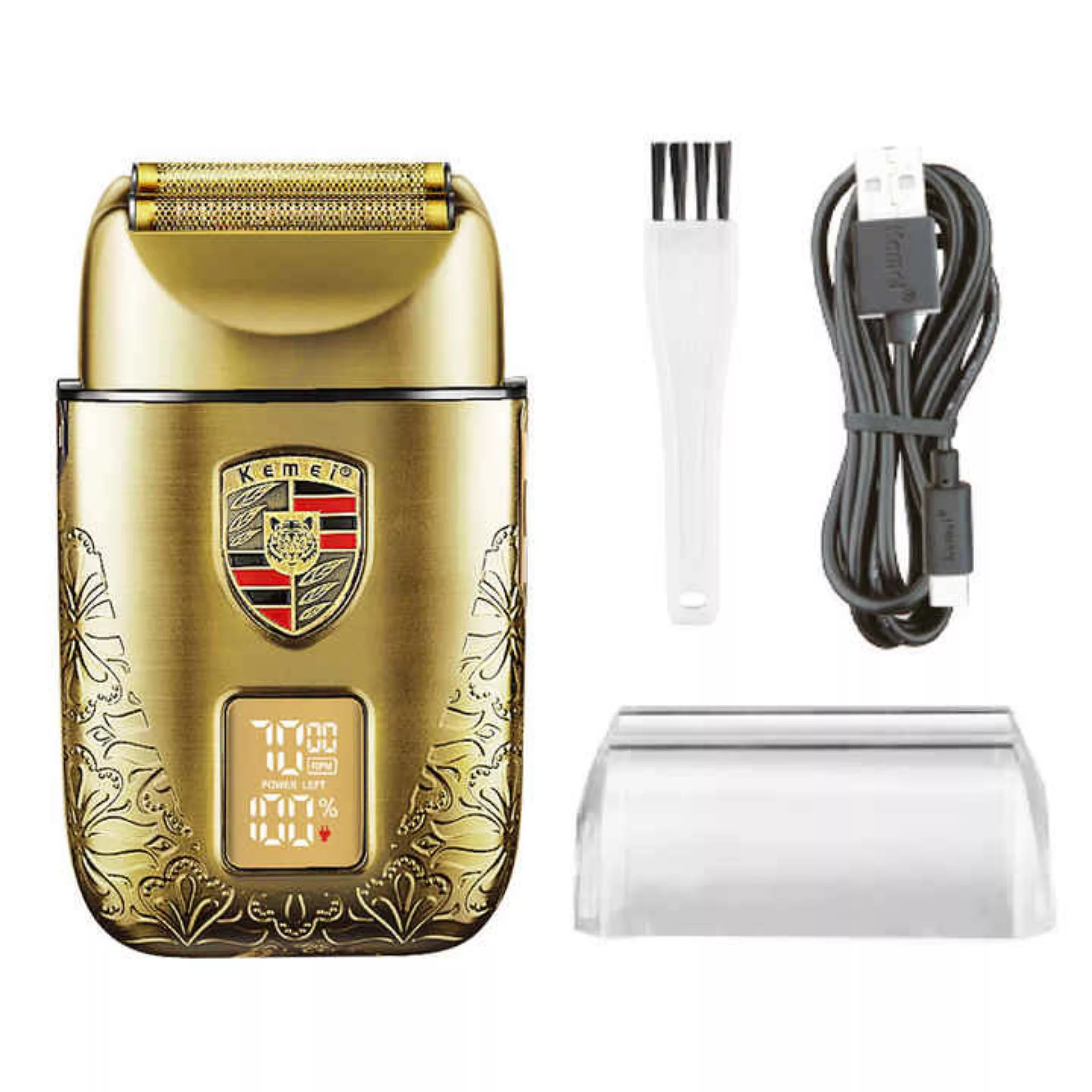 ست ماشین اصلاح موی صورت و بدن کیمی شارژی مدل KM-T93