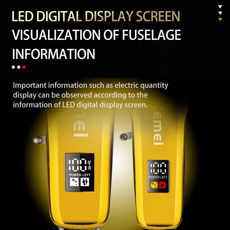 ماشین اصلاح موی سر و صورت شارژی کیمی مدل KM-8501 مجموعه دو عددی