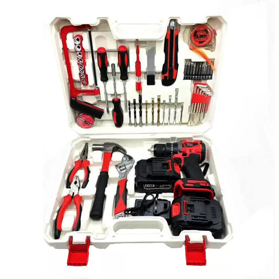 دریل چکشی شارژی سه نظام 10 میلیمتری 118 ولت باس مدل BS-901