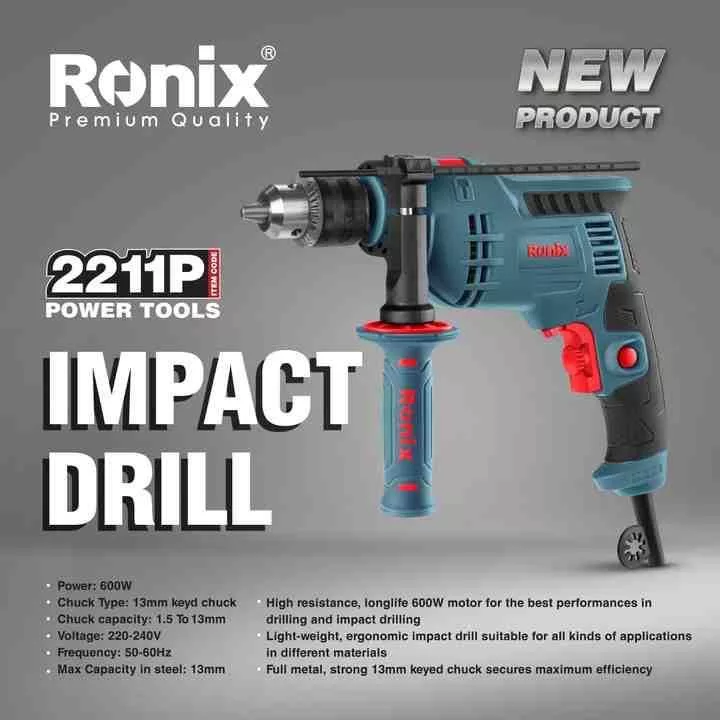 دریل چکشی رونیکس مدل 2211P