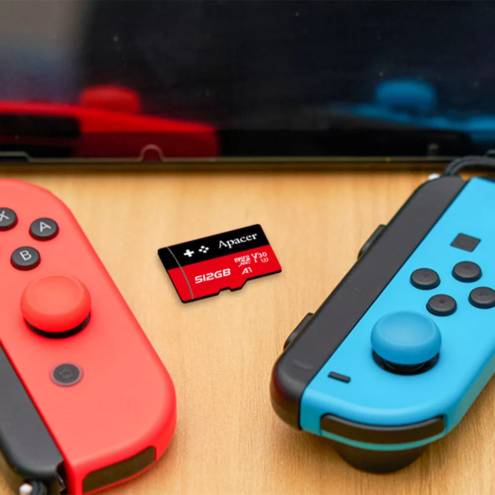 کارت حافظهMicroSDXC اپیسر مدلGaming card استاندارد XC CL10 U3 سرعت 100/80MBps ظرفیت 64 گیگابایت