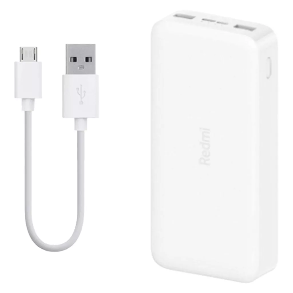 پاوربانک مدل Redmi PB200LZM ظرفیت 20000 میلی آمپر ساعت به همراه کابل تبدیل