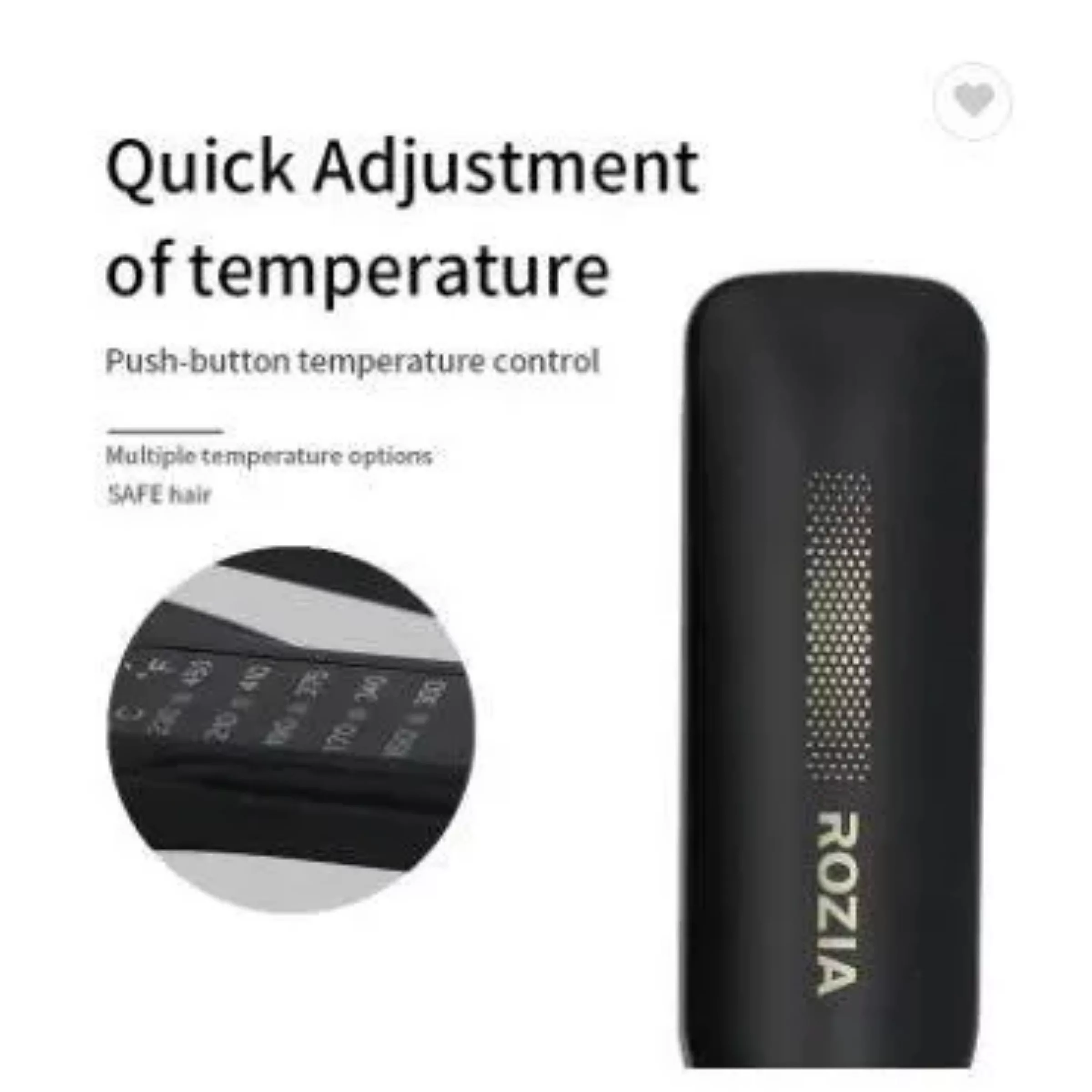 اتو و حالت دهنده ی مو روزیا مدل HR-806