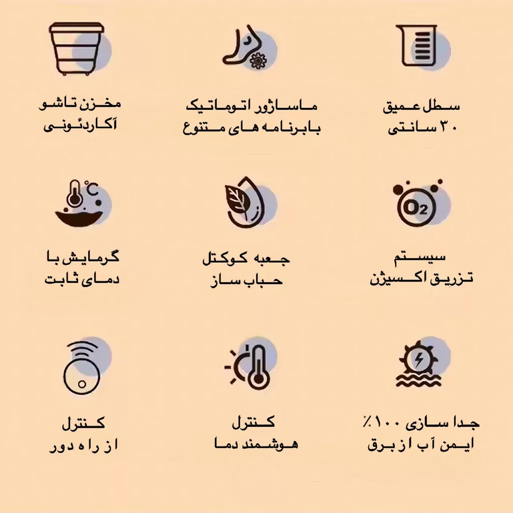 ماساژور پا یانگزی مدل آکاردئونی کد GB4706