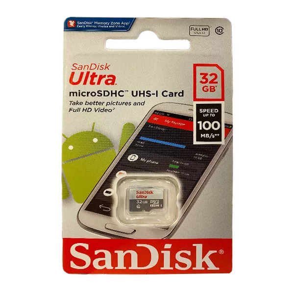 کارت حافظه microSDHC  مدل Ultra کلاس 10 استاندارد UHS-I سرعت 100MBps ظرفیت 32 گیگابایت